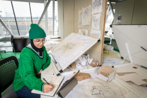Workspace in the Stirling Gallery